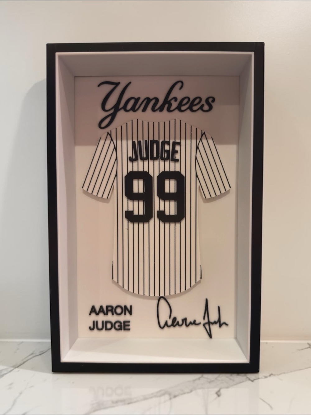 Aaron Judge #99 New York Yankees 3D Jersey Display Box Frame Fan Gift Decor - Picture 2 of 2